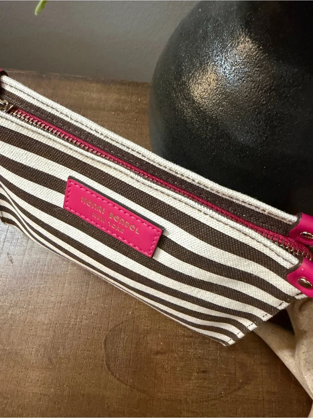 Henri Bendel Canvas Cosmetic Case